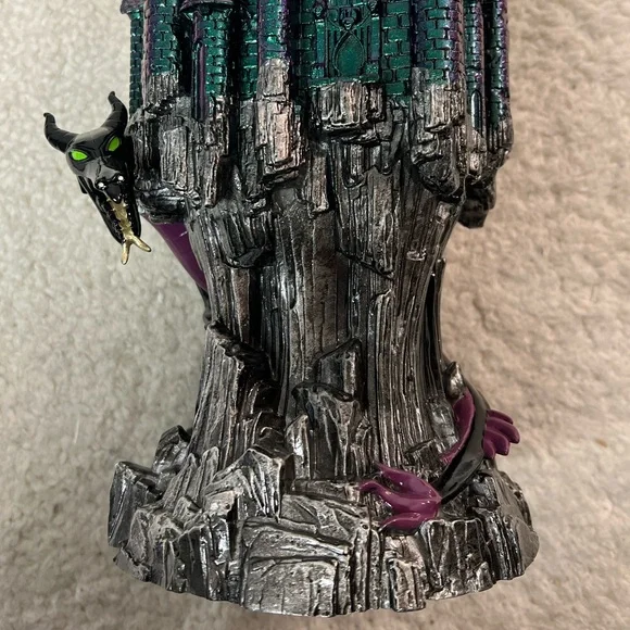B&BW Disney Villains Maleficent Black & Purple Dragon Castle Candle Holder - Picture 7 of 12